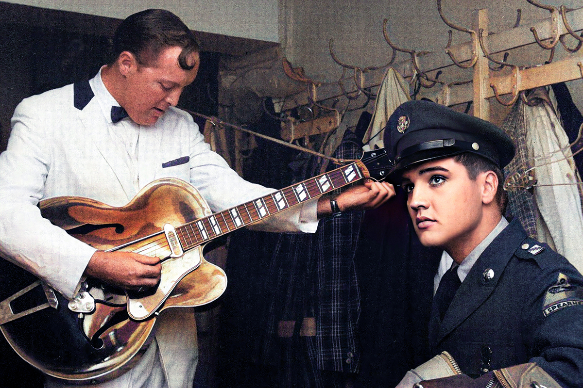 Bill Haley and Elvis Presley in Germany.